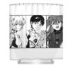 3 children neon genesis evangelion kms byzet transparent - Anime Shower Curtains