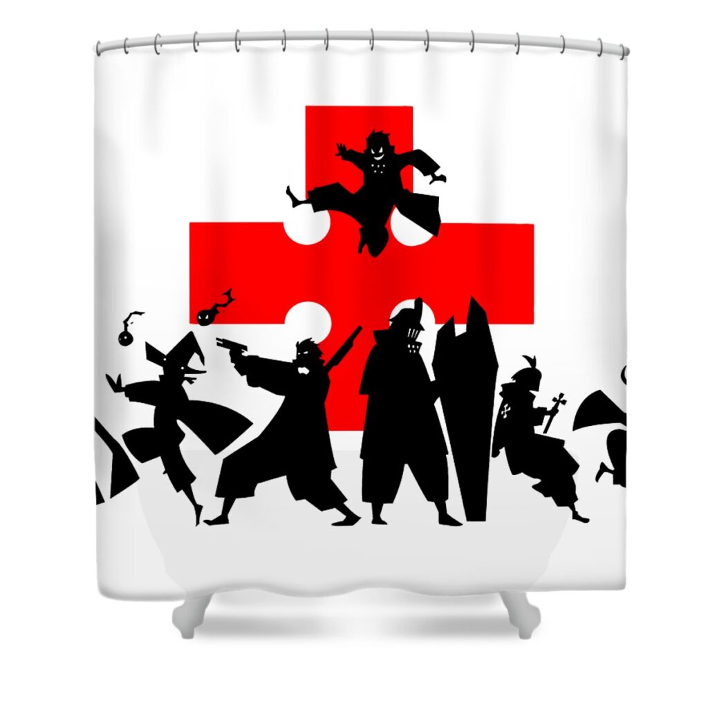 3 fire force grandy geor transparent - Anime Shower Curtains