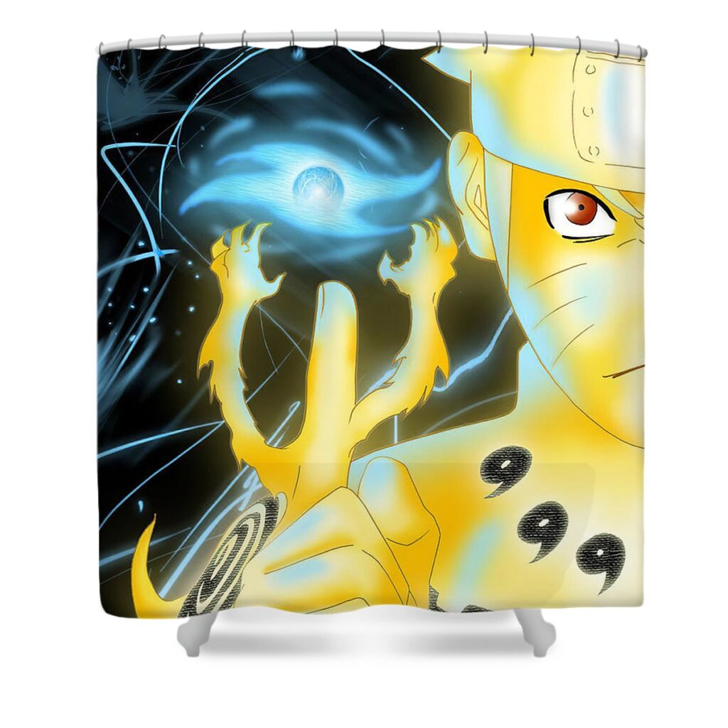 3 naruto rasengan lac lac - Anime Shower Curtains