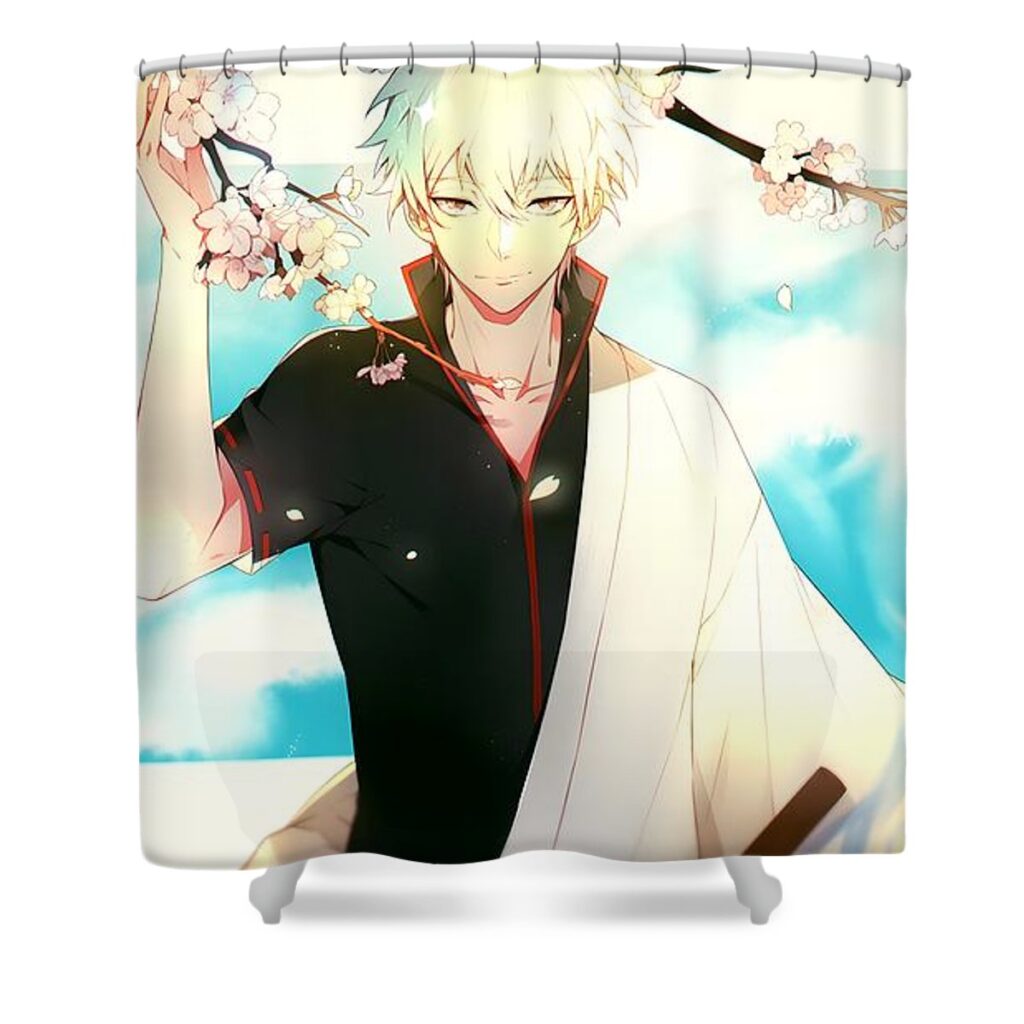 4 gintama celestina paul - Anime Shower Curtains