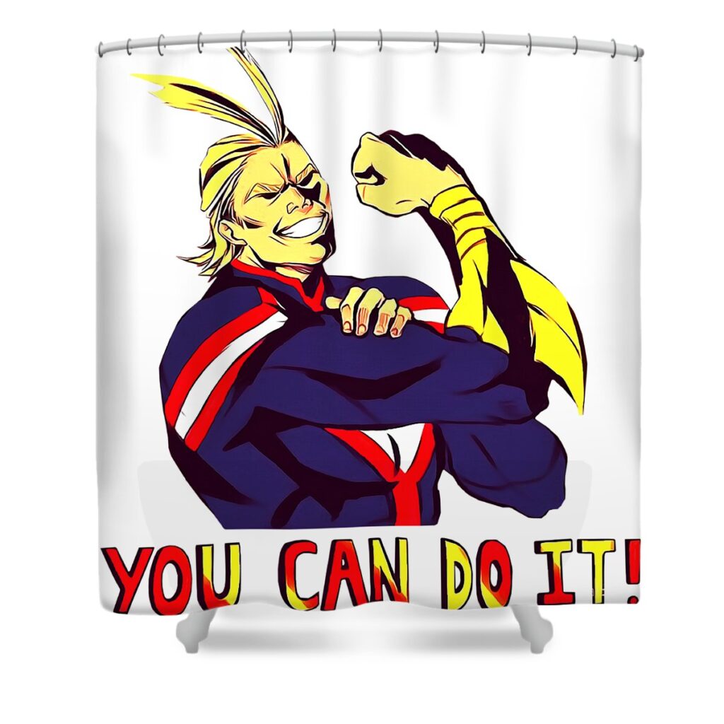 4 my hero academia lucky jamaicu transparent - Anime Shower Curtains