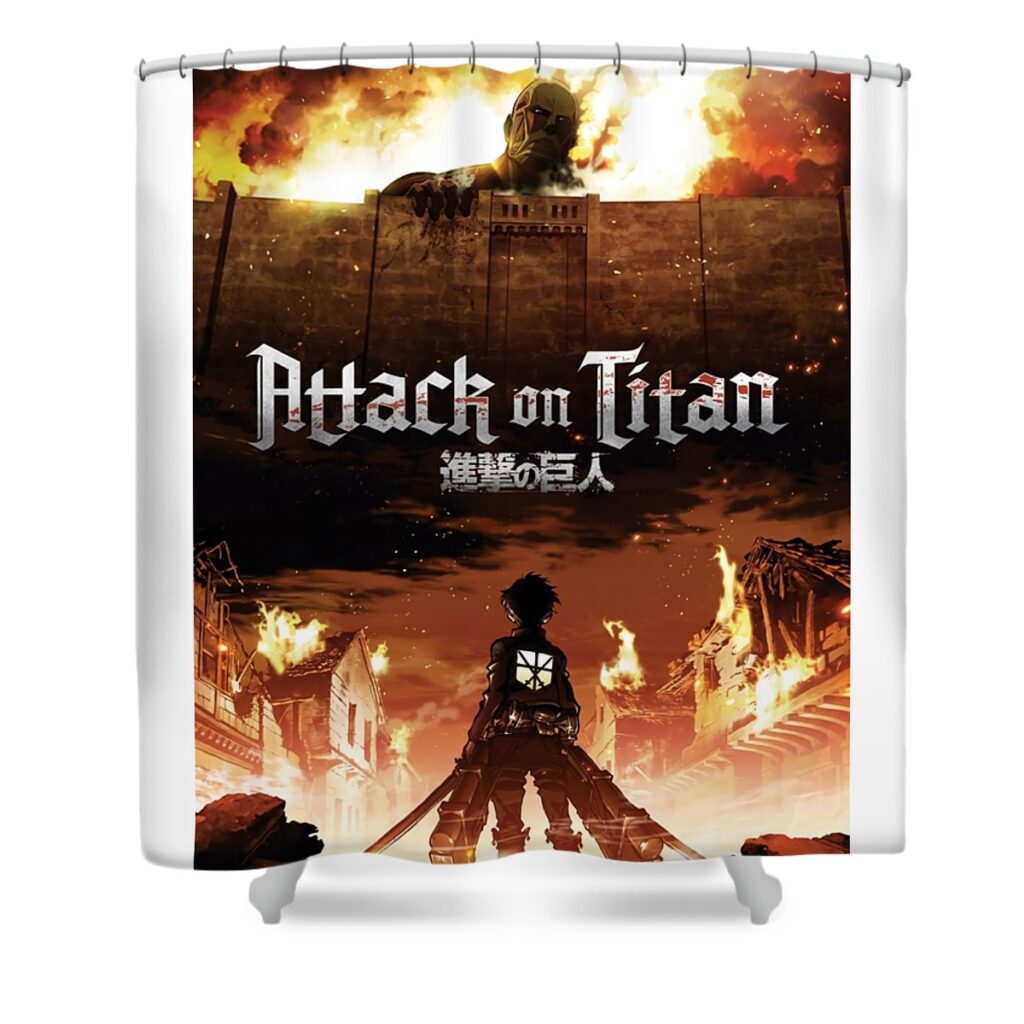 6 attack on titan alia willy transparent - Anime Shower Curtains