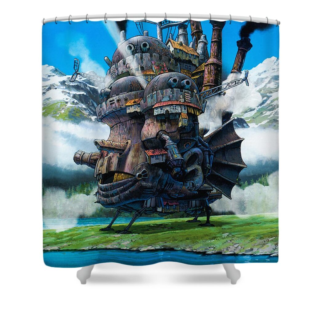 6 howls moving castle cynthia williams - Anime Shower Curtains