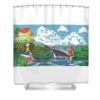 6 ponyo five alsem transparent - Anime Shower Curtains