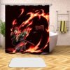 Anime Demon Slayer 3D Printed Shower Curtains Bath Products Bathroom Decor with Hooks Waterproof 05 1 - Anime Shower Curtains