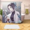 Anime Demon Slayer 3D Printed Shower Curtains Bath Products Bathroom Decor with Hooks Waterproof 05 14 - Anime Shower Curtains