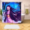 Anime Demon Slayer 3D Printed Shower Curtains Bath Products Bathroom Decor with Hooks Waterproof 05 7 - Anime Shower Curtains