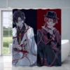 Bungo Stray Dogs Bath Curtain Bathroom Shower Curtain Folding Partition Shower Curtains for Bathroom Sets Full - Anime Shower Curtains
