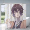 Bungo Stray Dogs Bath Curtain Bathroom Shower Curtain Folding Partition Shower Curtains for Bathroom Sets Full 11 - Anime Shower Curtains