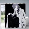 Bungo Stray Dogs Bath Curtain Bathroom Shower Curtain Folding Partition Shower Curtains for Bathroom Sets Full 4 - Anime Shower Curtains