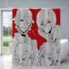 Bungo Stray Dogs Bath Curtain Bathroom Shower Curtain Folding Partition Shower Curtains for Bathroom Sets Full 8 - Anime Shower Curtains