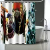 Custom Overlord Shower Curtain Modern Fabric Bath Curtains Home Decor Curtains More Size Custom Your image 19 - Anime Shower Curtains