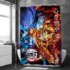 Japanese Demon Slayer Printed Shower Curtain Anime Cartoon 3D Mildew Proof Printed Polyester Fabric Waterproof With 1 400x401 1 - Anime Shower Curtains