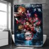 Japanese Demon Slayer Printed Shower Curtain Anime Cartoon 3D Mildew Proof Printed Polyester Fabric Waterproof With 2 400x401 1 - Anime Shower Curtains