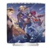 a new star approaches genshin impact dominic thomas - Anime Shower Curtains