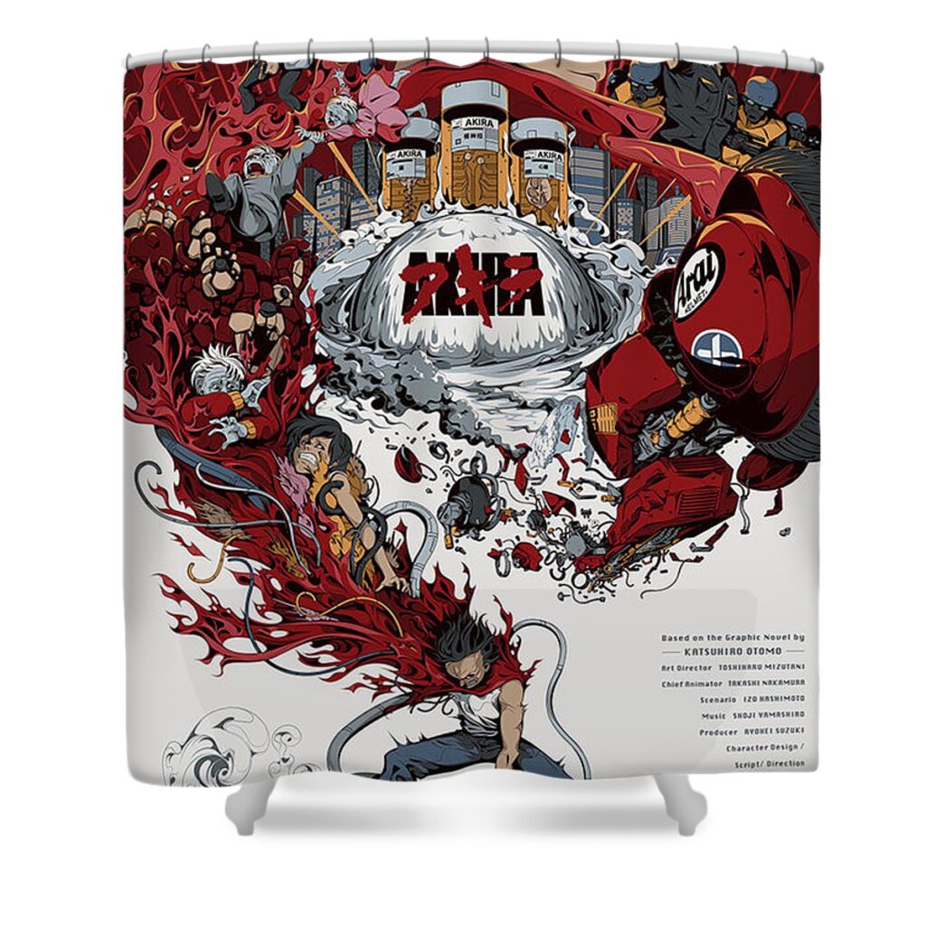akira by man tsun tsang janjerinya store - Anime Shower Curtains