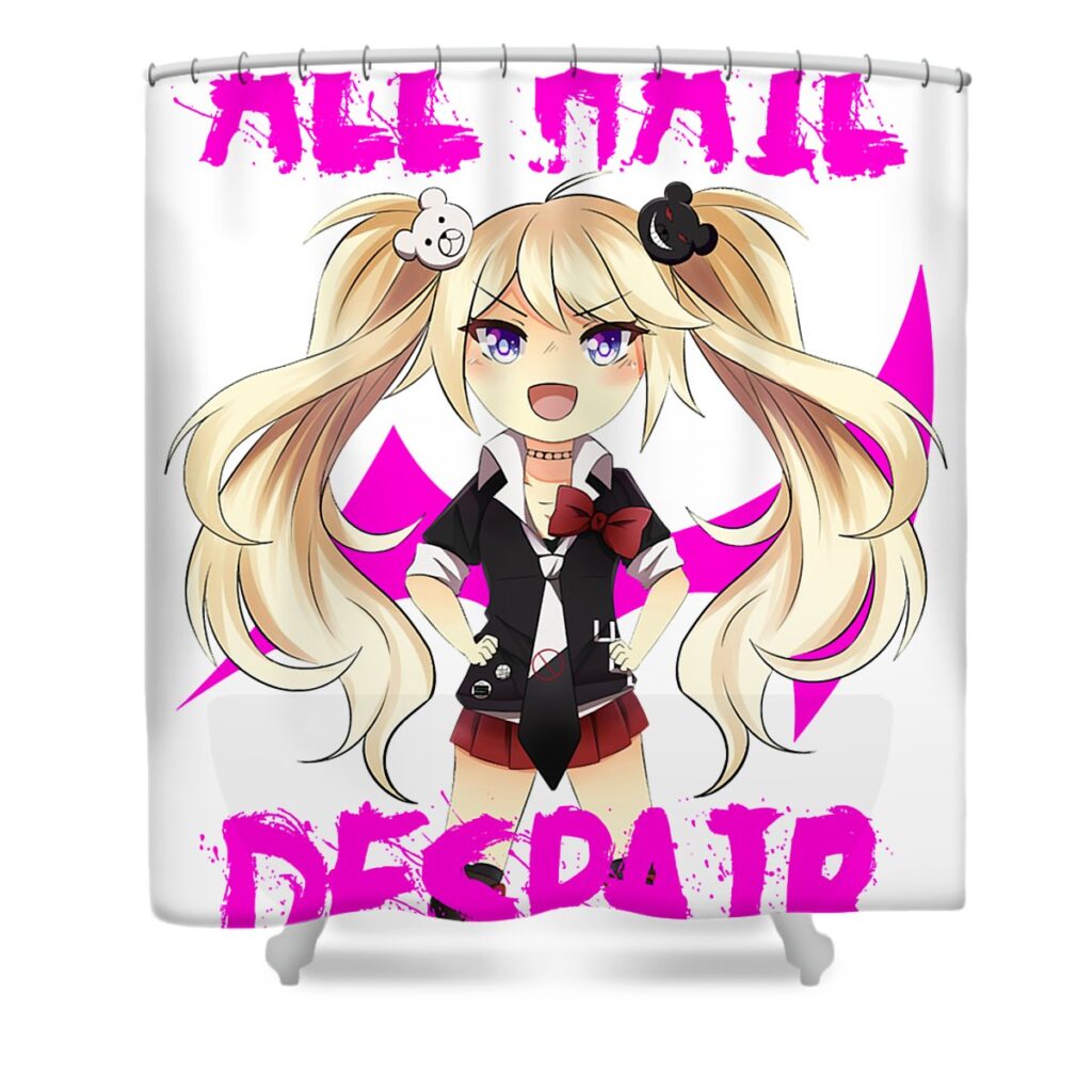 all hail despair junko enoshima anime dnt prints transparent - Anime Shower Curtains