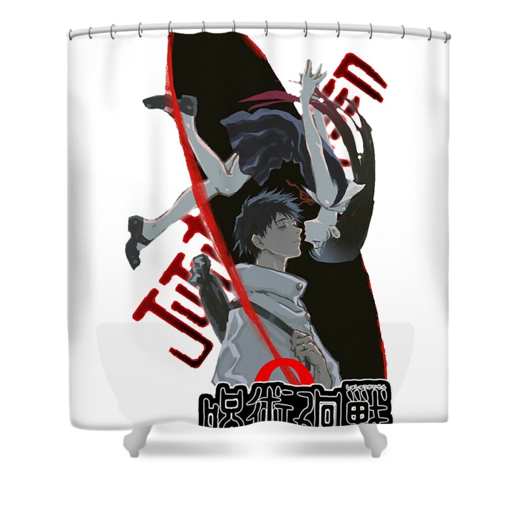 alluring cursed alternate character yuta okkotsu funny zery bart transparent - Anime Shower Curtains