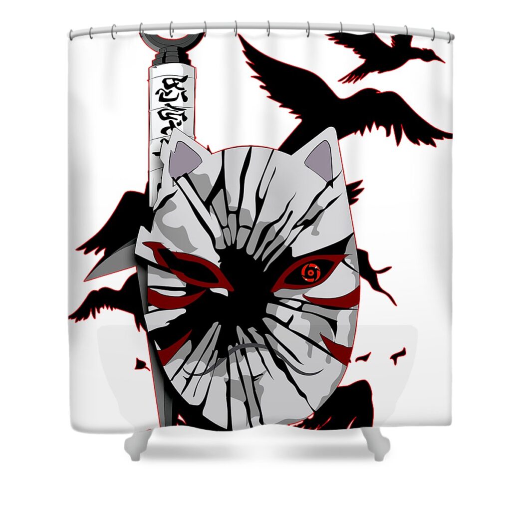 anbu mingus dona transparent - Anime Shower Curtains