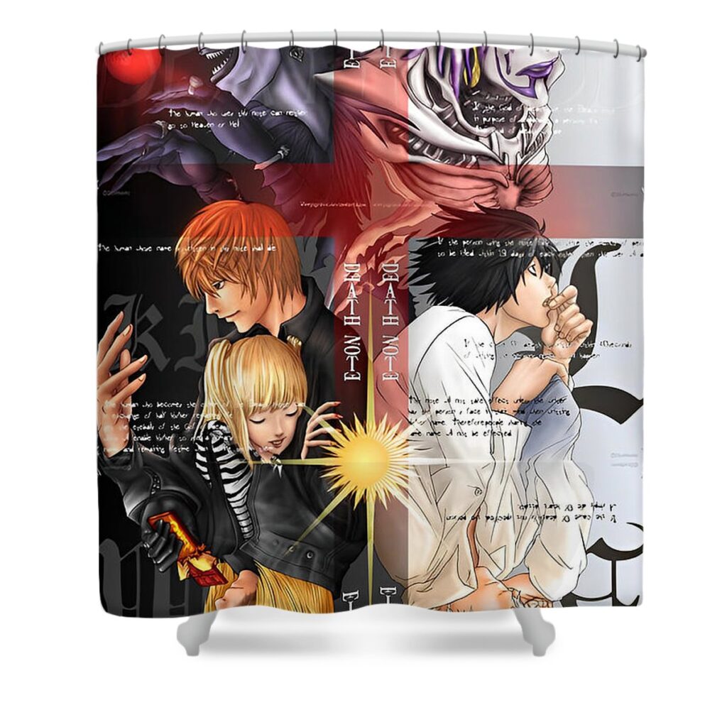 anime death note lance von - Anime Shower Curtains