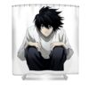 anime unisex tops tee death note t shirt basic novelty tees graphics female shirt scott pierson iii transparent - Anime Shower Curtains