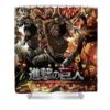aot founding titan alda rippin - Anime Shower Curtains