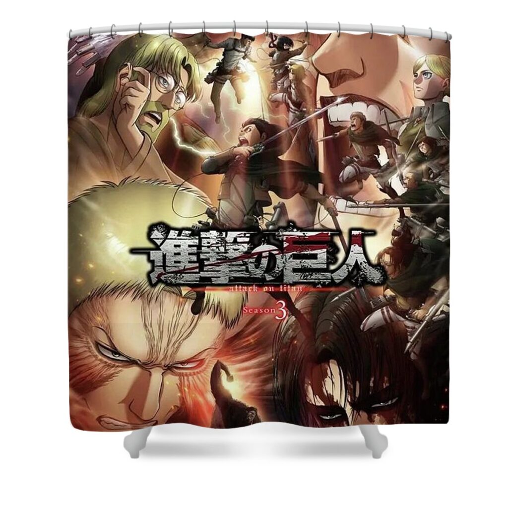 aot new session alda rippin - Anime Shower Curtains