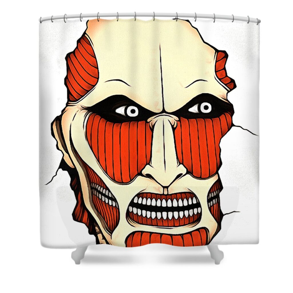 attack of the titan finn bergman transparent - Anime Shower Curtains