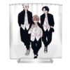 baji chifuyu kazutora and draken dnt prints transparent - Anime Shower Curtains