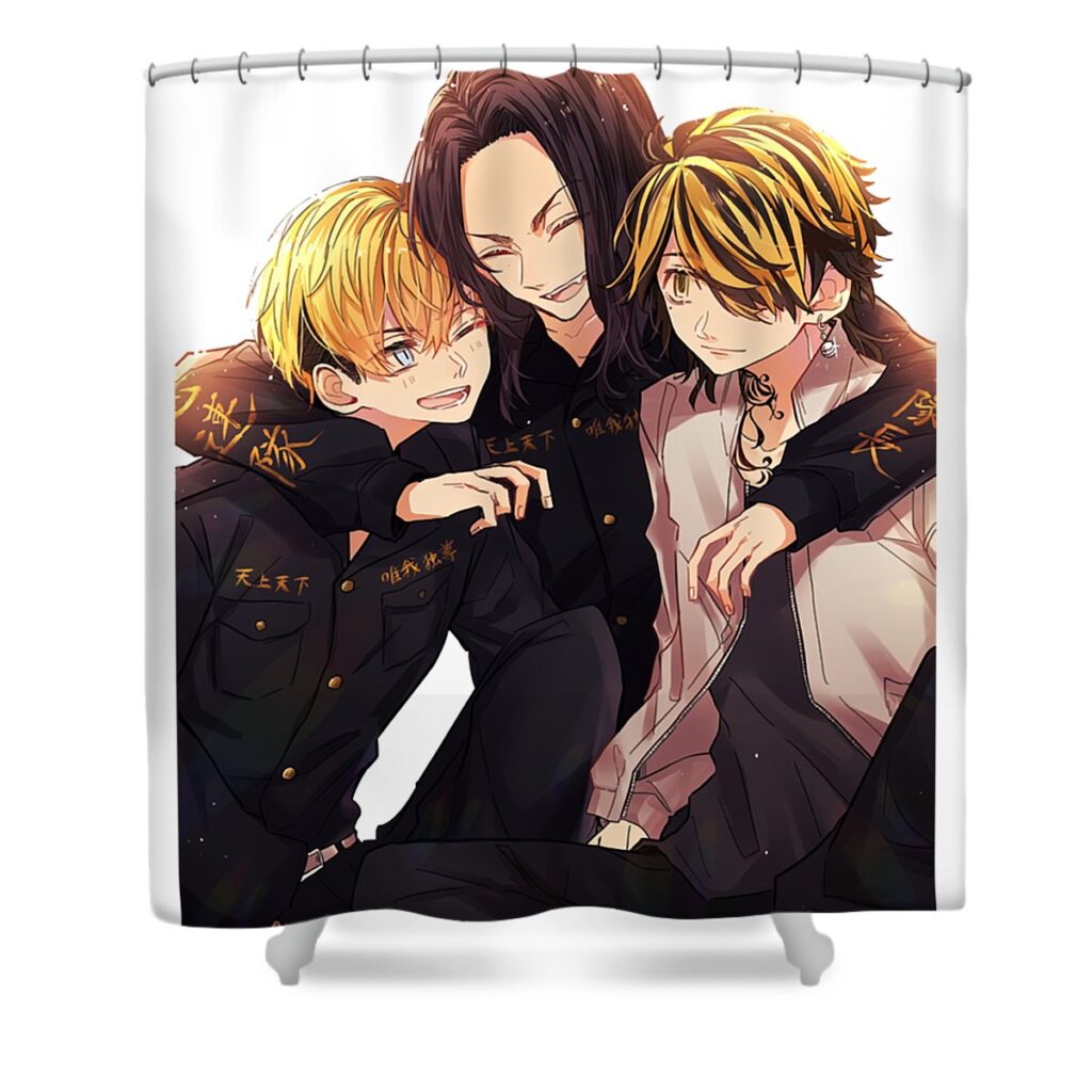 baji chifuyu kazutora dnt prints transparent - Anime Shower Curtains