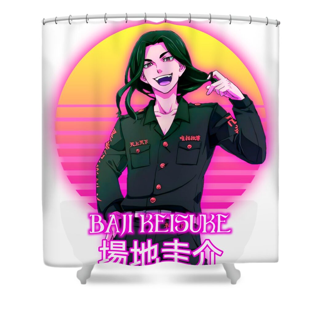 baji keisuke ratna utari transparent - Anime Shower Curtains