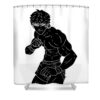 baki black grant isabel - Anime Shower Curtains