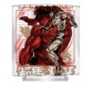 baki hanma handsley nguyen transparent - Anime Shower Curtains