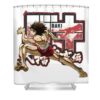 baki hanma times anime derby oji transparent - Anime Shower Curtains