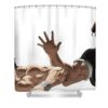 baki high five candice patel - Anime Shower Curtains