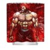baki poster goat music aesthetic humor rose davis - Anime Shower Curtains