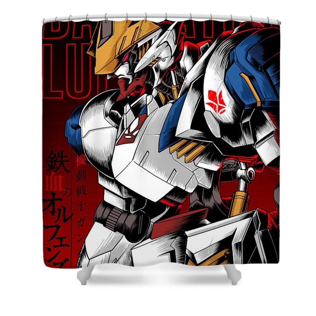 barbatos lupus rex wahyudi pratama - Anime Shower Curtains