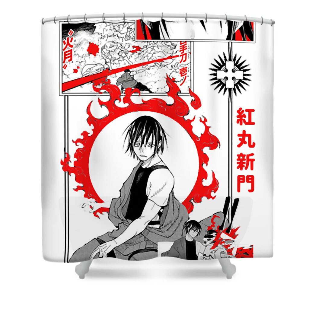 benimaru fire force robbie hintz transparent - Anime Shower Curtains