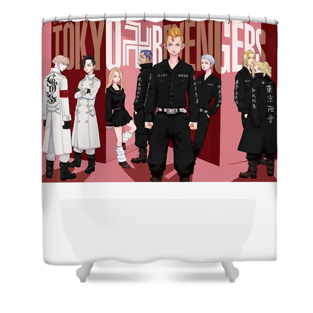 best squad dnt prints transparent - Anime Shower Curtains