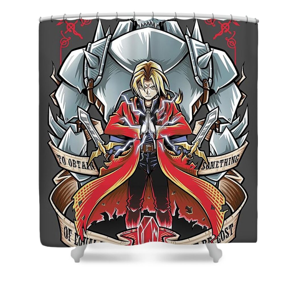 brotherhood fullmetal alchemist brown joel - Anime Shower Curtains