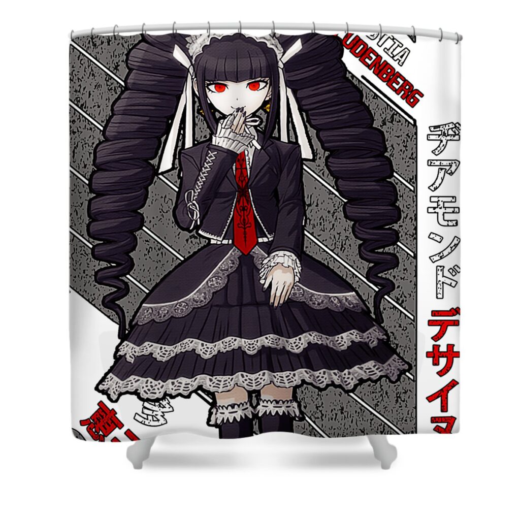 celestia ludenberg danganronpa tiffany rogers transparent - Anime Shower Curtains
