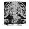 chainsaw man poster shaday humor girl travel pauline roberts - Anime Shower Curtains