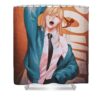 chainsaw man power poster jin mori clark hollie - Anime Shower Curtains