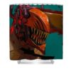 chainsaw man yellow hippie tina palmer - Anime Shower Curtains