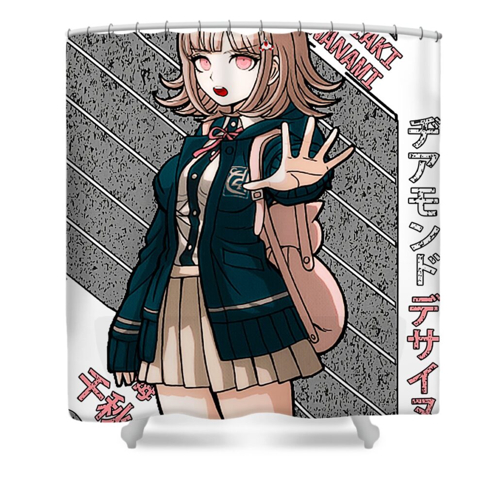 chiaki nanami super danganronpa price kevin transparent - Anime Shower Curtains