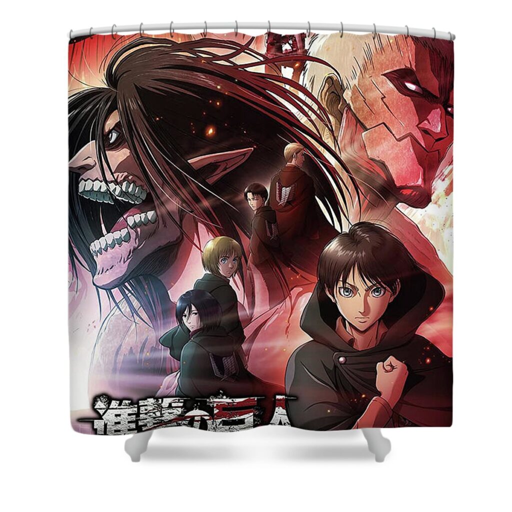 chronicle aot filiberto nienow - Anime Shower Curtains