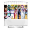 classic art saint seiya anime characters gifts idea lotus leafal transparent - Anime Shower Curtains