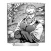 classic askeladd vinland saga anime gifts for fans lotus leafal transparent - Anime Shower Curtains