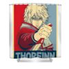 classic thorfinn vinland saga anime gifts for fans lotus leafal transparent - Anime Shower Curtains