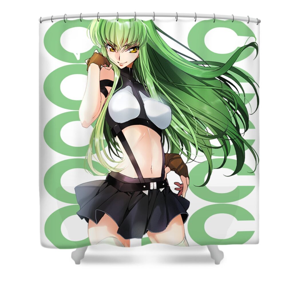 code geass cc name anime anime art transparent - Anime Shower Curtains